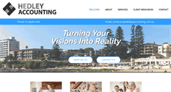 Desktop Screenshot of hedleyaccounting.com.au