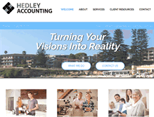 Tablet Screenshot of hedleyaccounting.com.au